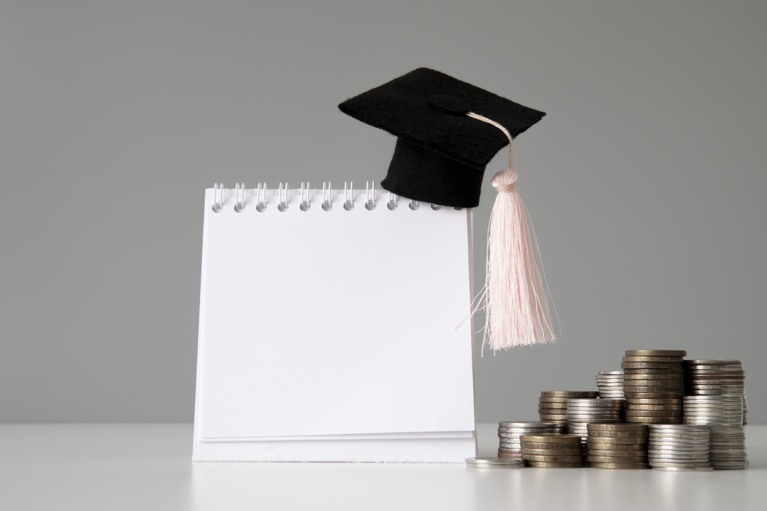 Close up education economy objects
